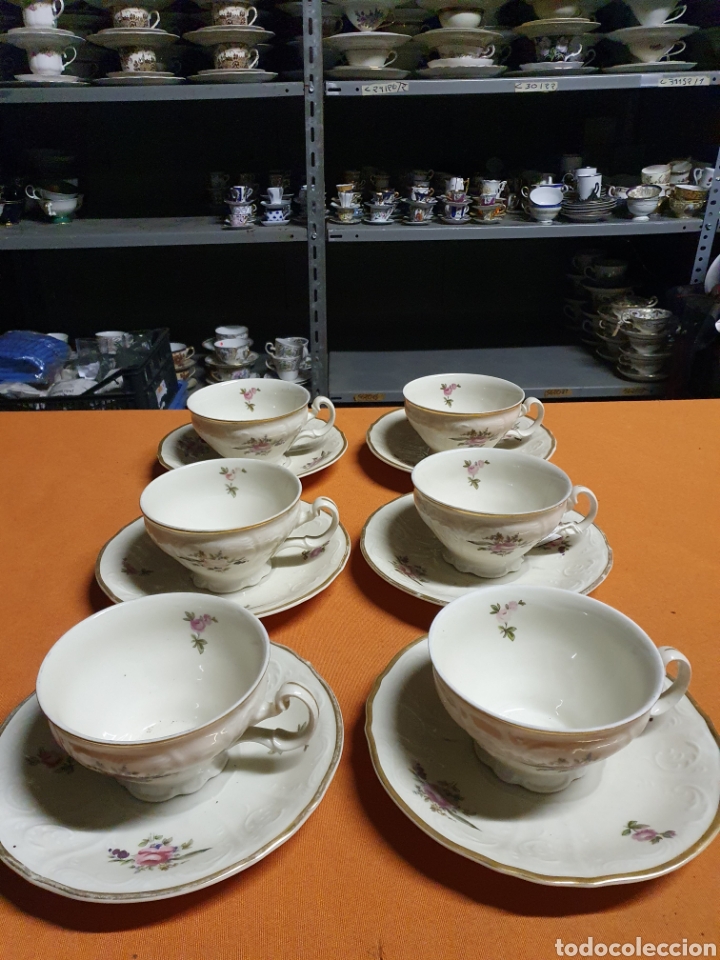 Antig&uuml;edades: Conjunto de Tazas Porcelana - Foto 1