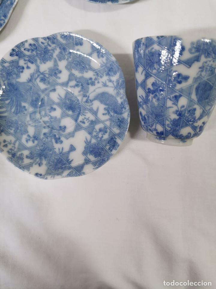 Antig&uuml;edades: JUEGO DE T&Eacute; DE CER&Aacute;MICA - Foto 3