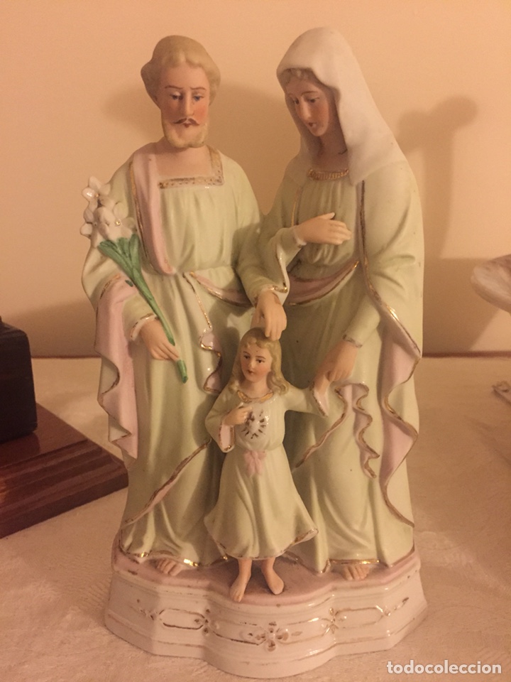 Antiques: Preciosa y antigua Sagrada Familia