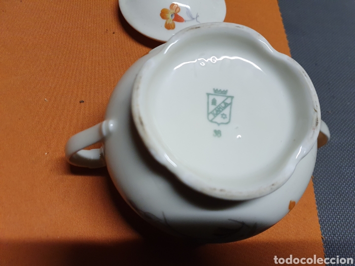 Antig&uuml;edades: Azucarero Porcelana - Foto 2