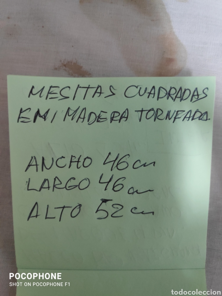 Antig&uuml;edades: Mesitas cuadras dos - Foto 5