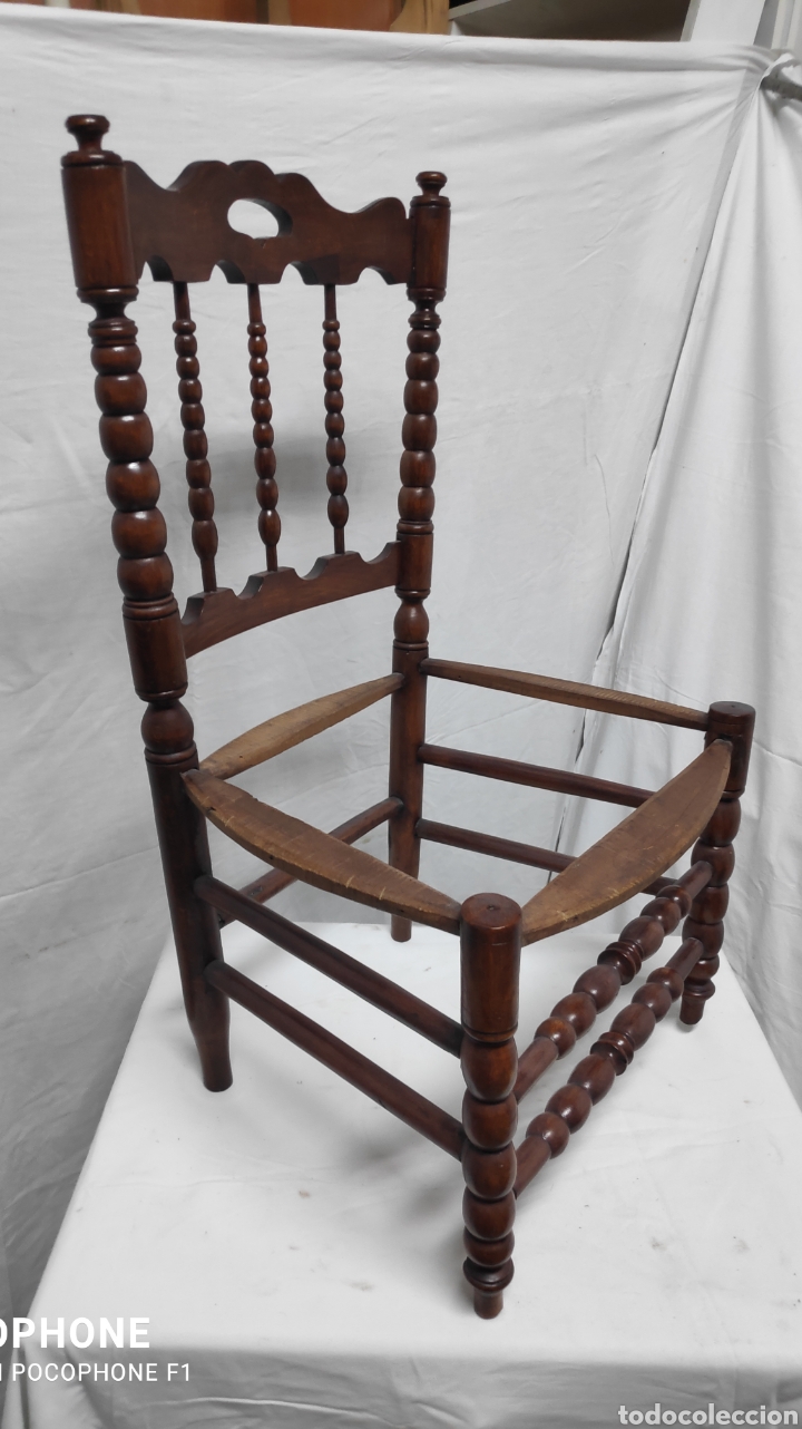 Antig&uuml;edades: Silla torneada - Foto 3
