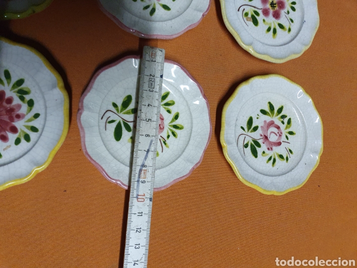 Antig&uuml;edades: Conjunto platos peque&ntilde;os Porcelana - Foto 2