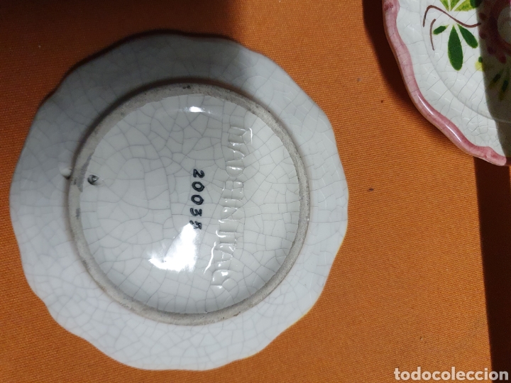 Antig&uuml;edades: Conjunto platos peque&ntilde;os Porcelana - Foto 3
