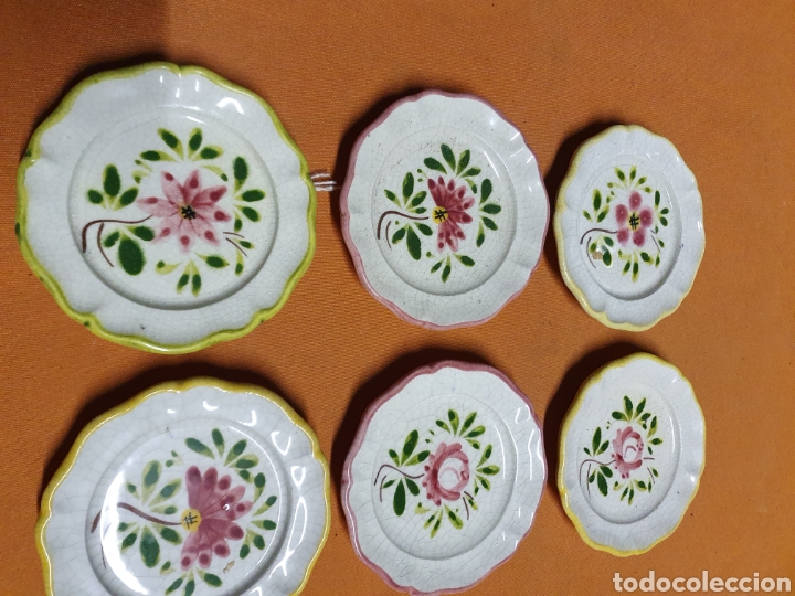 Antig&uuml;edades: Conjunto platos peque&ntilde;os Porcelana - Foto 1