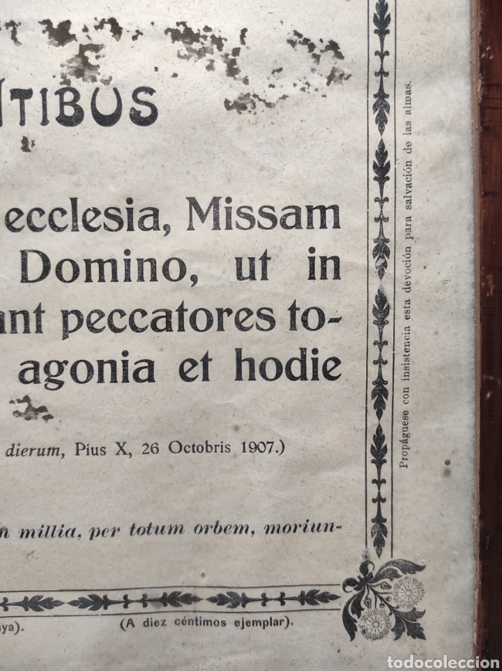 Antig&uuml;edades: Cartel eclesi&aacute;stico en LATIN - Foto 3