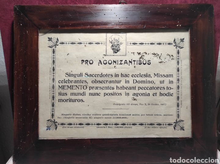 Antiques: Cartel eclesi&aacute;stico en LATIN