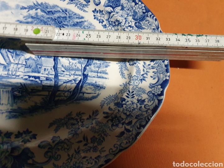 Antig&uuml;edades: Bandeja Porcelana 33 cm - Foto 2