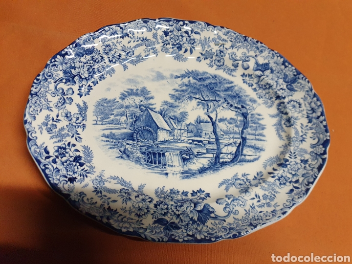 Antig&uuml;edades: Bandeja Porcelana 33 cm - Foto 1
