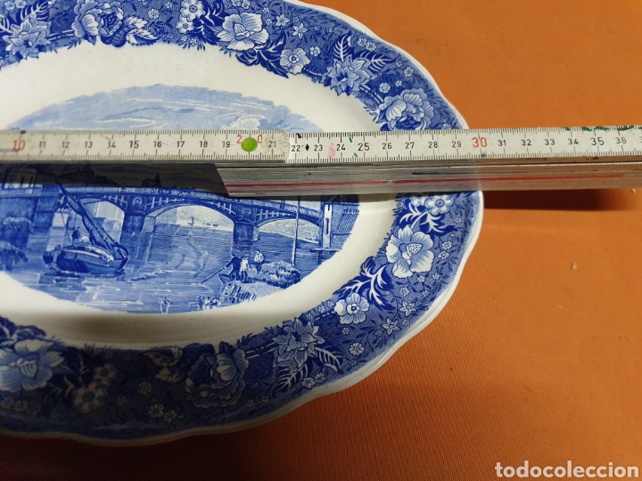 Antig&uuml;edades: Bandeja Porcelana 30 cm - Foto 2