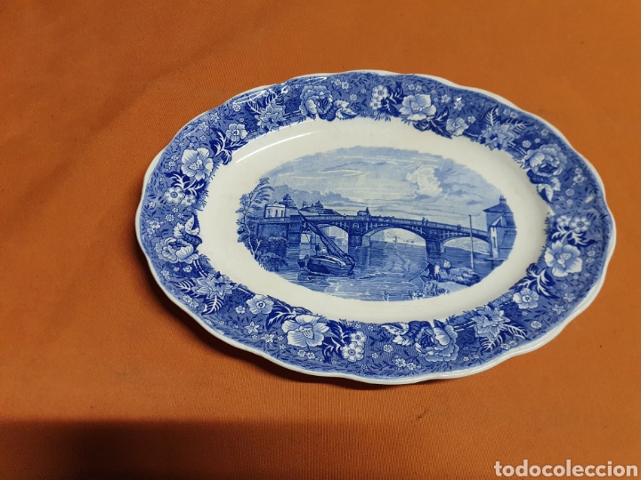 Antig&uuml;edades: Bandeja Porcelana 30 cm - Foto 1