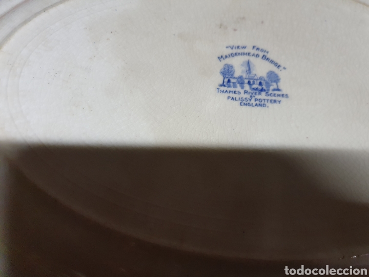 Antig&uuml;edades: Bandeja Porcelana 35 cm - Foto 3