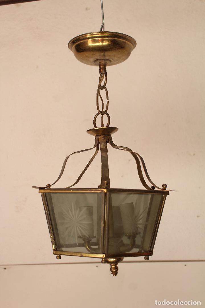 Antig&uuml;edades: lampara de techo farol - Foto 1