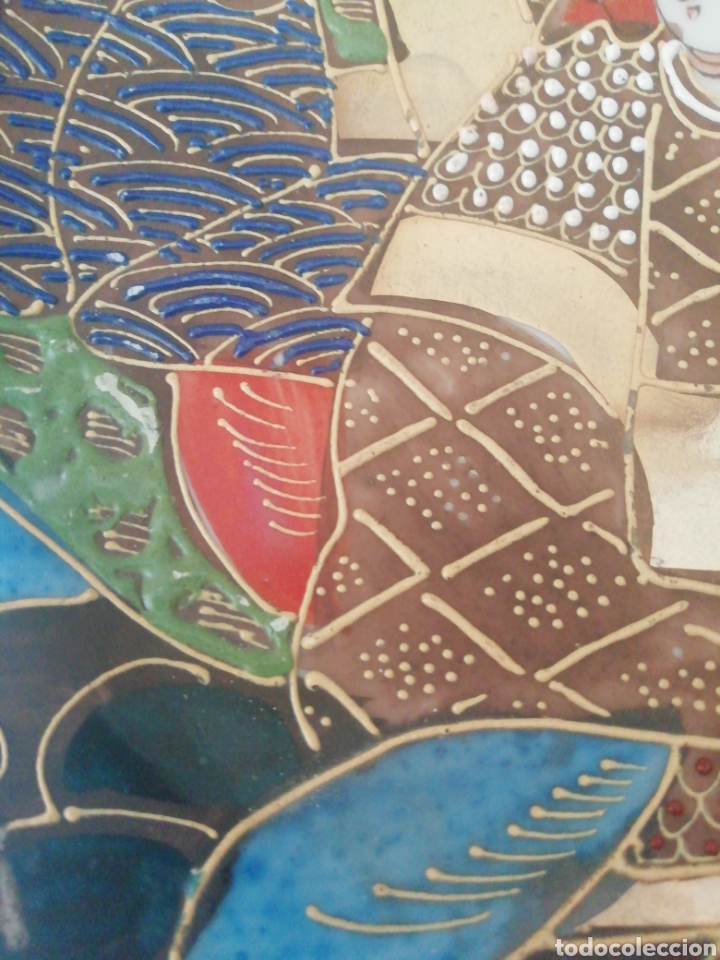 Antig&uuml;edades: Plato porcelana Satsuma - Foto 5