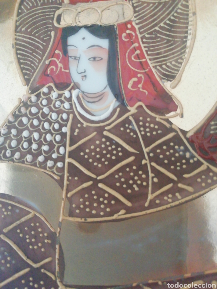 Antig&uuml;edades: Plato porcelana Satsuma - Foto 6
