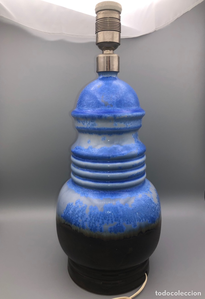 Antig&uuml;edades: REF: 01000218 &ldquo;L&Aacute;MPARA OPALINO AZUL&rdquo; LLADR&Oacute; - Foto 2