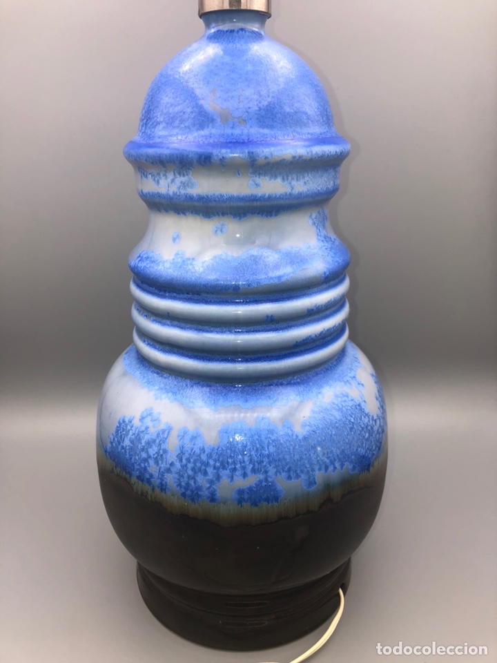 Antig&uuml;edades: REF: 01000218 &ldquo;L&Aacute;MPARA OPALINO AZUL&rdquo; LLADR&Oacute; - Foto 3
