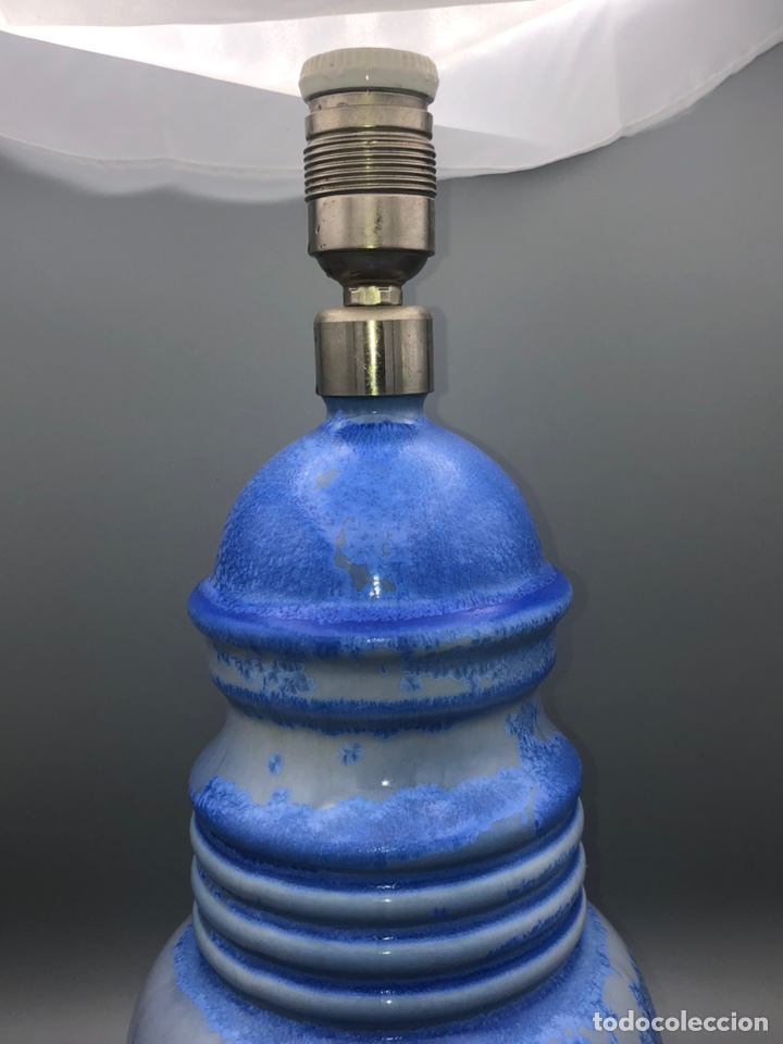 Antig&uuml;edades: REF: 01000218 &ldquo;L&Aacute;MPARA OPALINO AZUL&rdquo; LLADR&Oacute; - Foto 4