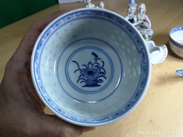 Antigüedades: Lote de piezas de porcelana china, anitugas, muy preiosisimas y bonitas, cuencos, cucharas y figuras - Foto 18 - 243014140
