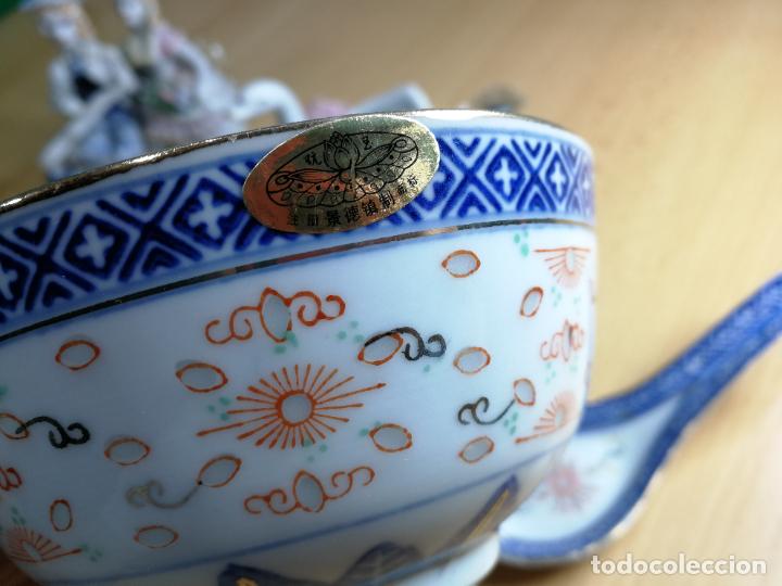 Antigüedades: Lote de piezas de porcelana china, anitugas, muy preiosisimas y bonitas, cuencos, cucharas y figuras - Foto 43 - 243014140