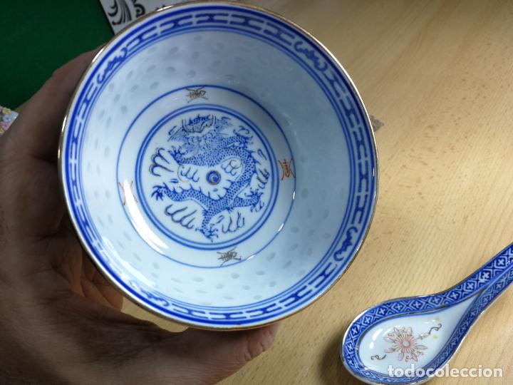 Antigüedades: Lote de piezas de porcelana china, anitugas, muy preiosisimas y bonitas, cuencos, cucharas y figuras - Foto 44 - 243014140