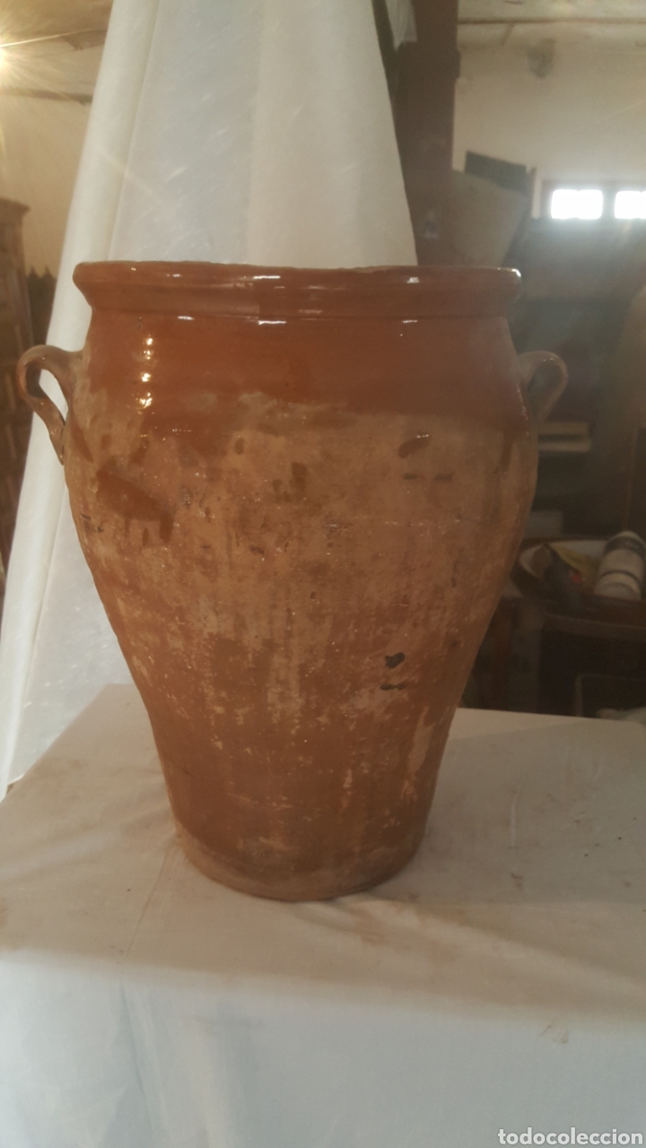 Antig&uuml;edades: ORZA DE BARRO VIDRIADA - Foto 1