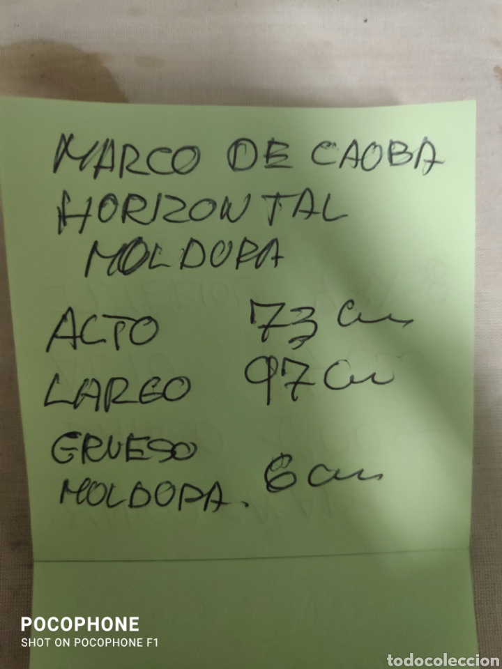 Antig&uuml;edades: Marco de caoba horizontal - Foto 5