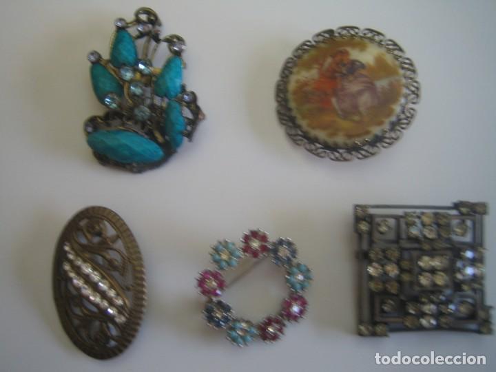Antig&uuml;edades: Lote 5 broches antiguos - Foto 1