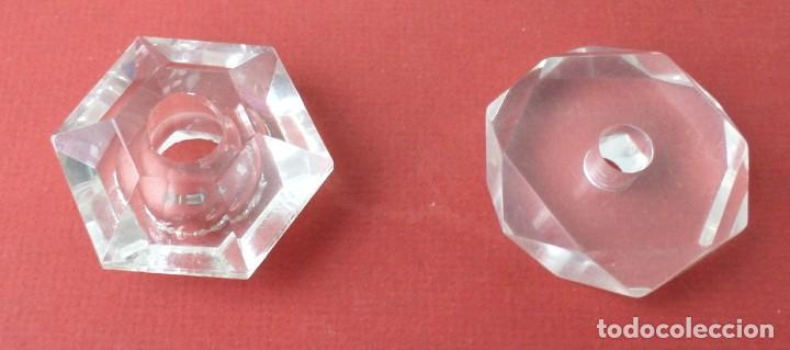 Antig&uuml;edades: 2 piezas de cristal de l&aacute;mpara - Foto 1