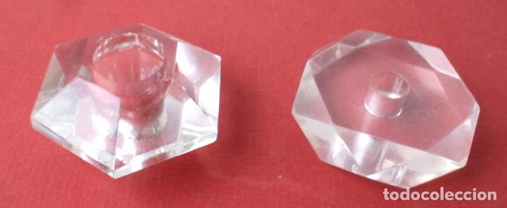 Antig&uuml;edades: 2 piezas de cristal de l&aacute;mpara - Foto 3