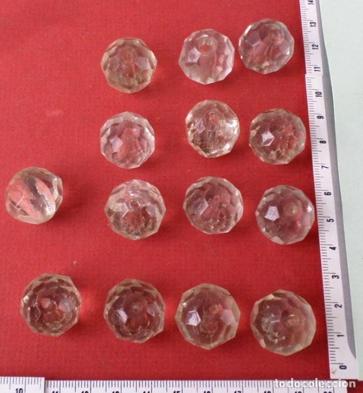 Antig&uuml;edades: 14 piezas de cristal de l&aacute;mpara - Foto 1