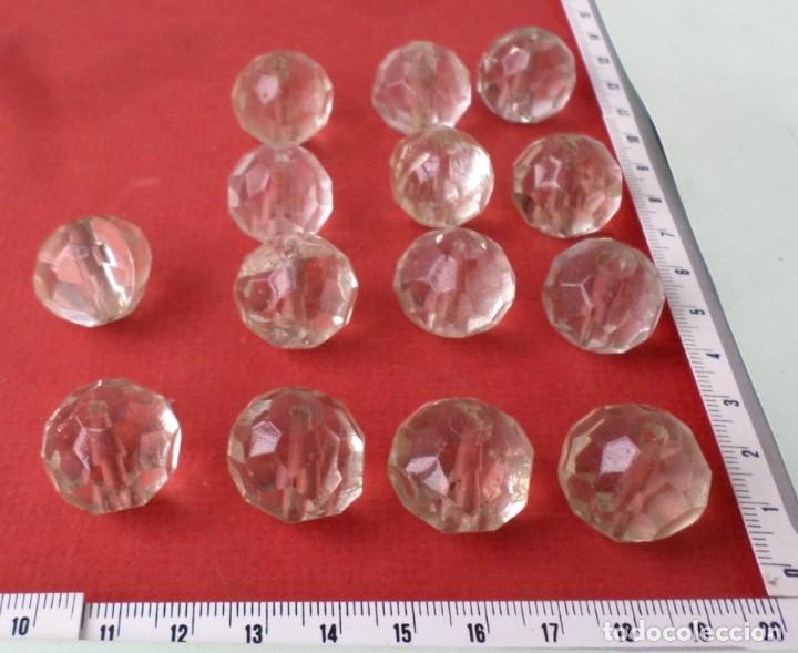 Antig&uuml;edades: 14 piezas de cristal de l&aacute;mpara - Foto 2