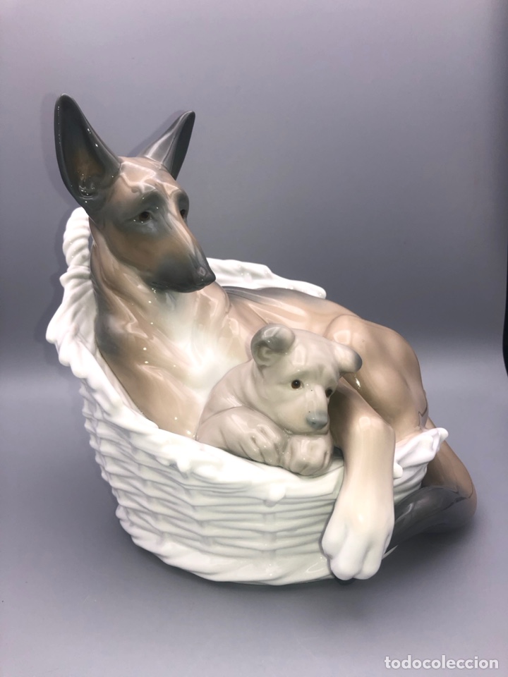 Antig&uuml;edades: REF: 01004731 &ldquo;LINDA CON SU CACHORRO&rdquo; LLADR&Oacute; - Foto 2