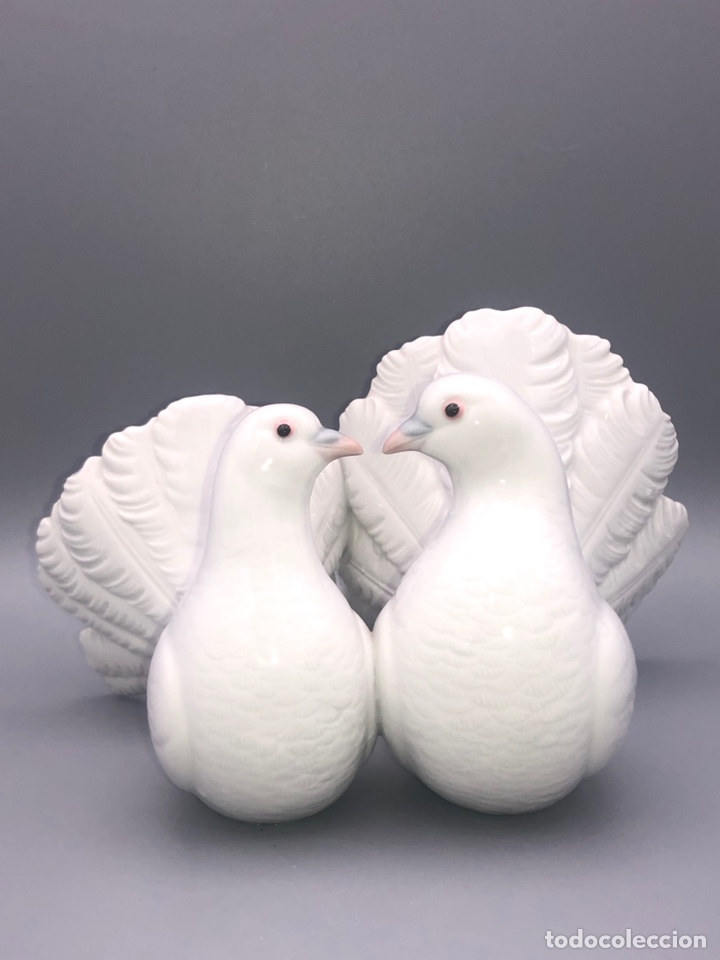 Antig&uuml;edades: REF: 01001169 &ldquo;PAREJA DE PALOMAS&rdquo; LLADR&Oacute; - Foto 6
