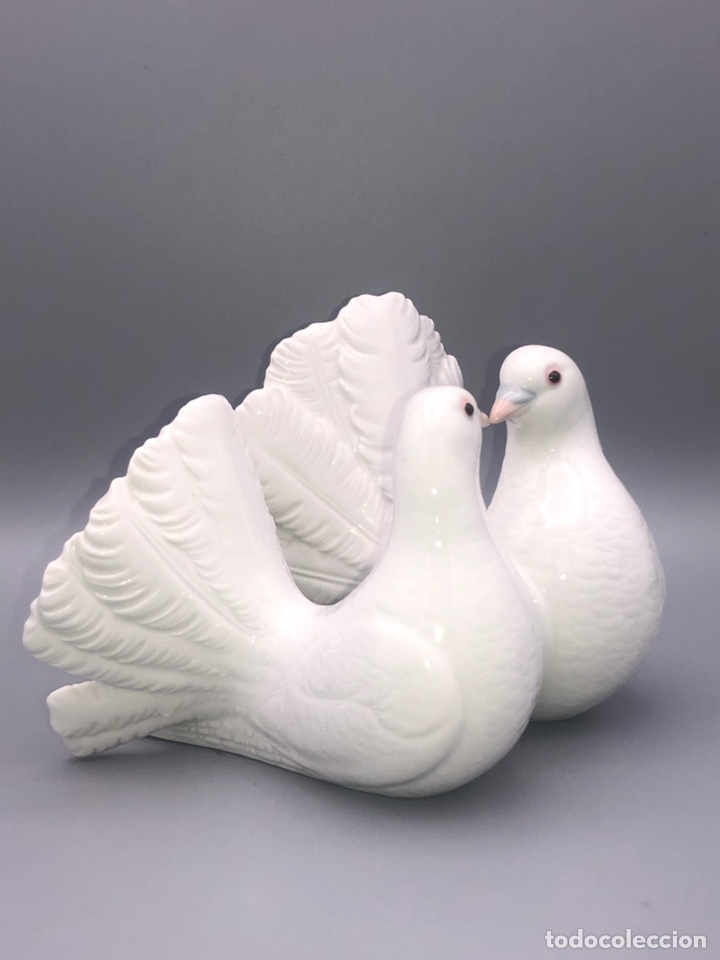 Antig&uuml;edades: REF: 01001169 &ldquo;PAREJA DE PALOMAS&rdquo; LLADR&Oacute; - Foto 7