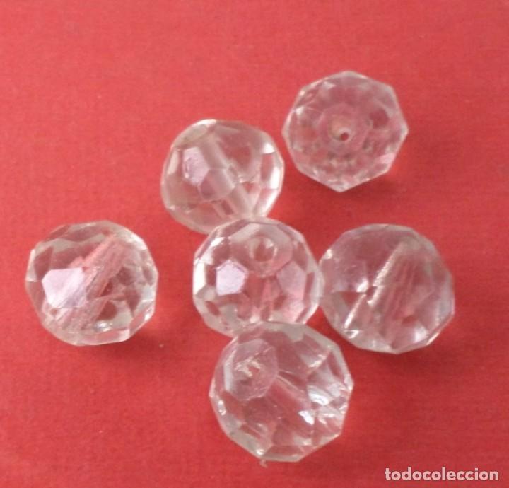 Antig&uuml;edades: 6 piezas de cristal de l&aacute;mpara - Foto 4