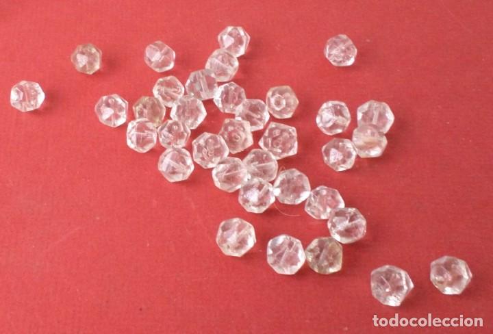 Antig&uuml;edades: 34 piezas de cristal de l&aacute;mpara - Foto 4