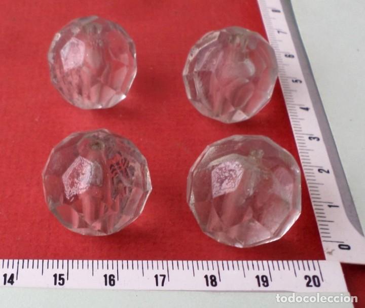 Antig&uuml;edades: 4 piezas de cristal de l&aacute;mpara - Foto 2