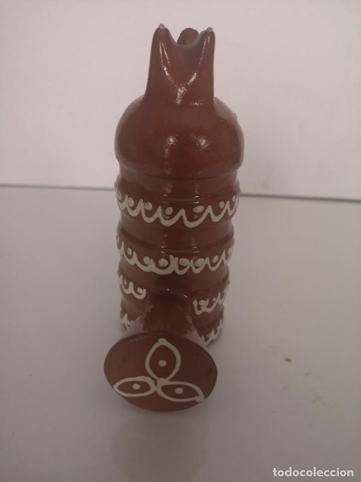 Antig&uuml;edades: Gallo de barro esmaltado - Foto 2