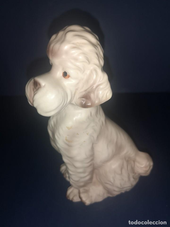 Antig&uuml;edades: Figura de perro de porcelana - Foto 2