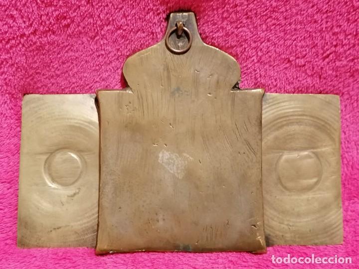 Antig&uuml;edades: ANTIGUO ICONO TR&Iacute;PTICO DE BRONCE. RUSO ORTODOXO - Foto 6