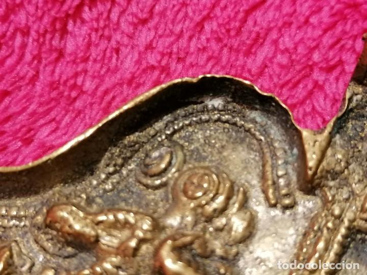 Antig&uuml;edades: ANTIGUO ICONO TR&Iacute;PTICO DE BRONCE. RUSO ORTODOXO - Foto 8