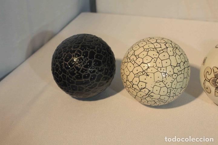 Antig&uuml;edades: SET 6 BOLAS DECORACION CERAMICA &nbsp;&nbsp;&nbsp;&nbsp;&nbsp;&nbsp; - Foto 5
