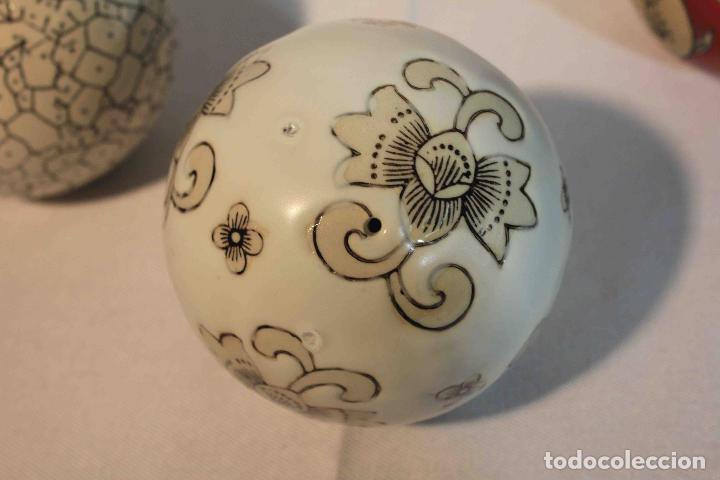 Antig&uuml;edades: SET 6 BOLAS DECORACION CERAMICA &nbsp;&nbsp;&nbsp;&nbsp;&nbsp;&nbsp; - Foto 8