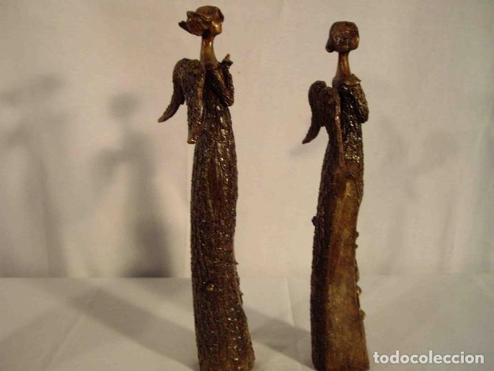 Antig&uuml;edades: PAREJA FIGURAS HADAS - Foto 2