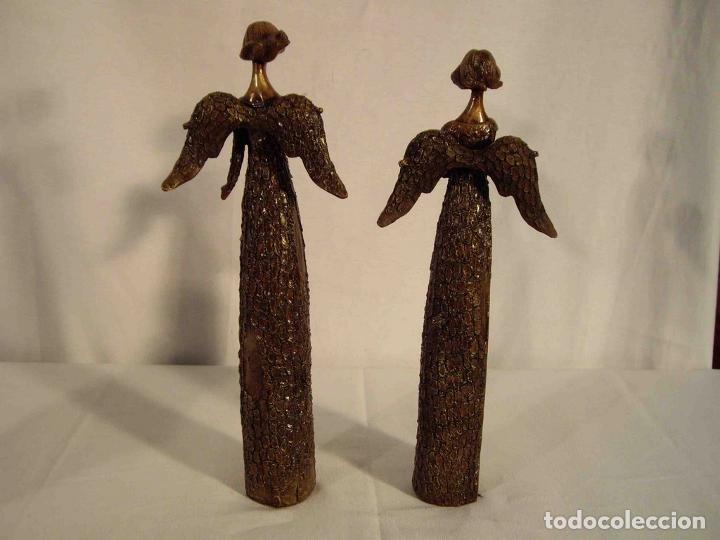 Antig&uuml;edades: PAREJA FIGURAS HADAS - Foto 3