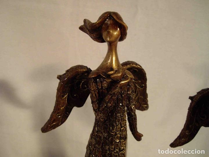 Antig&uuml;edades: PAREJA FIGURAS HADAS - Foto 4