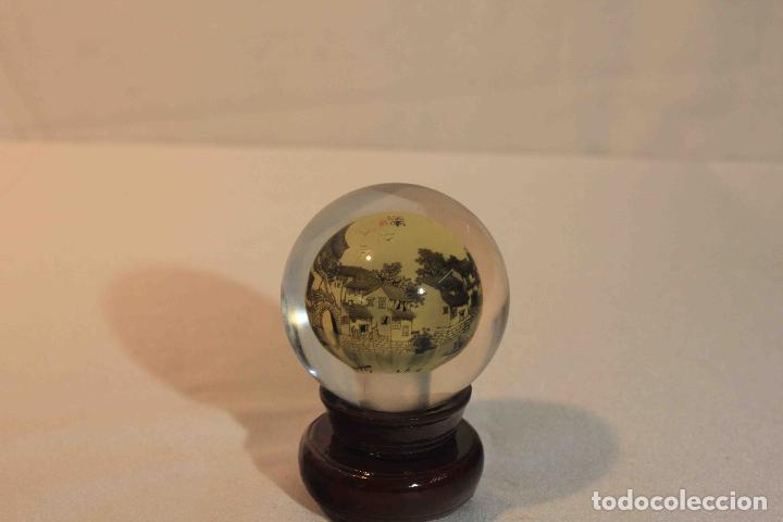 Antig&uuml;edades: BOLA CRISTAL PINTADA INTERIOR 11 &nbsp;&nbsp;&nbsp;&nbsp;&nbsp; - Foto 3