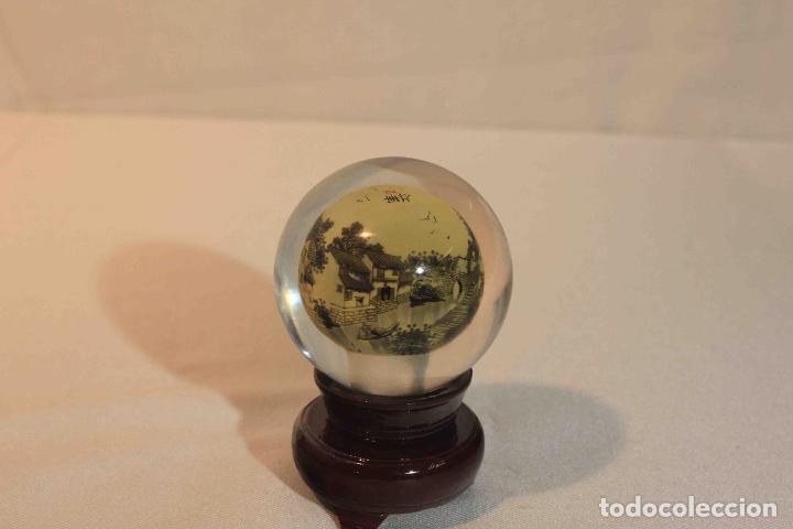 Antig&uuml;edades: BOLA CRISTAL PINTADA INTERIOR 11 &nbsp;&nbsp;&nbsp;&nbsp;&nbsp; - Foto 4