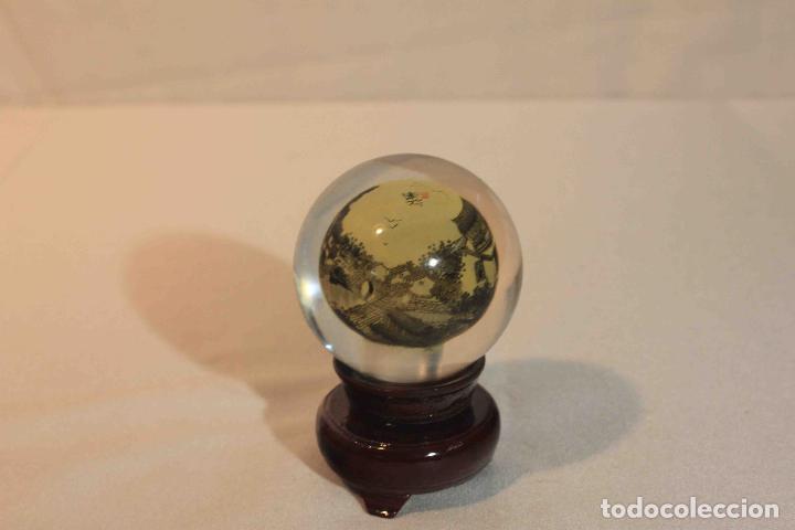 Antig&uuml;edades: BOLA CRISTAL PINTADA INTERIOR 11 &nbsp;&nbsp;&nbsp;&nbsp;&nbsp; - Foto 5